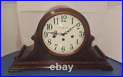 Fine Howard Miller Westminster Chime Tambour Clock 8-day Working With Key 630220