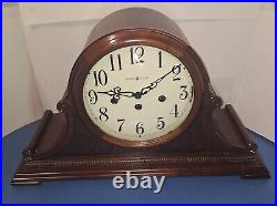 Fine Howard Miller Westminster Chime Tambour Clock 8-day Working With Key 630220