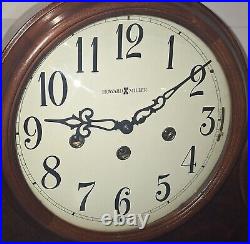 Fine Howard Miller Westminster Chime Tambour Clock 8-day Working With Key 630220