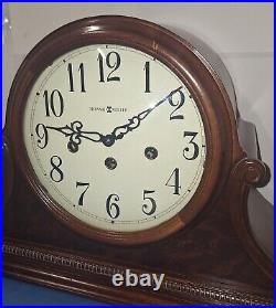 Fine Howard Miller Westminster Chime Tambour Clock 8-day Working With Key 630220