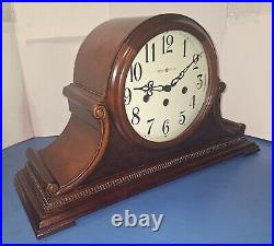 Fine Howard Miller Westminster Chime Tambour Clock 8-day Working With Key 630220