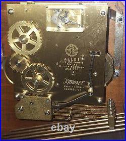 Fine Howard Miller Westminster Chime Tambour Clock 8-day Working With Key 630220