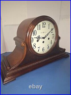 Fine Howard Miller Westminster Chime Tambour Clock 8-day Working With Key 630220