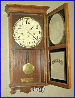 Fine Longines Westminster Chime Wall Clock Regulator Working 8 Day Hermle