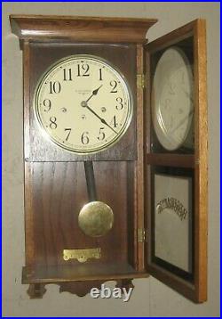 Fine Longines Westminster Chime Wall Clock Regulator Working 8 Day Hermle