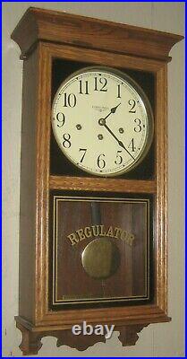 Fine Longines Westminster Chime Wall Clock Regulator Working 8 Day Hermle