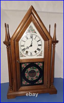 Fine Vintage Jauch German Double-Steeple 8-Day Chime Mantle Clock Working