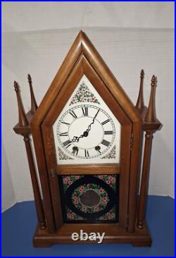 Fine Vintage Jauch German Double-Steeple 8-Day Chime Mantle Clock Working