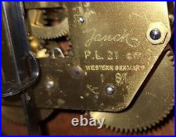 Fine Vintage Jauch German Double-Steeple 8-Day Chime Mantle Clock Working
