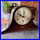 Fontenoy French Westminster Chime Mantel Clock Fully Serviced Mahogany Case