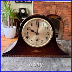 Fontenoy French Westminster Chime Mantel Clock Fully Serviced Mahogany Case Fontenoy French Westminster Chime Mantel Clock Fully Serviced Mahogany Case