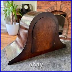 Fontenoy French Westminster Chime Mantel Clock Fully Serviced Mahogany Case Fontenoy French Westminster Chime Mantel Clock Fully Serviced Mahogany Case