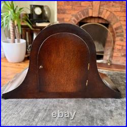 Fontenoy French Westminster Chime Mantel Clock Fully Serviced Mahogany Case Fontenoy French Westminster Chime Mantel Clock Fully Serviced Mahogany Case