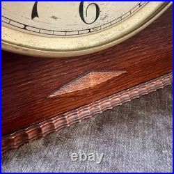 Fontenoy French Westminster Chime Mantel Clock Fully Serviced Mahogany Case