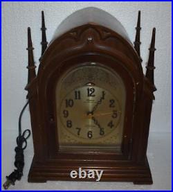 For Parts Or Repair Telechron Motored Revere Westminster Chime Mantle Clock 470