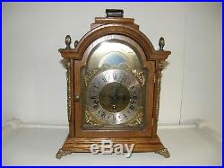 Franz HERMLE Sligh Westminster Chime Oak Mantle Clock WithMoon Phase /Germany