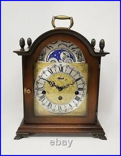 Franz Hermle 2 Jewel Moon Phase Mantel Clock With Westminster Chimes