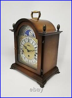 Franz Hermle 2 Jewel Moon Phase Mantel Clock With Westminster Chimes