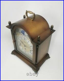 Franz Hermle 2 Jewel Moon Phase Mantel Clock With Westminster Chimes