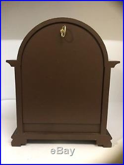 Franz Hermle 340-020A Westminster Chime Mantle Clock In Solid Wood Inlaid Case