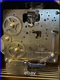 Franz Hermle Oak Mantel Clock 2 Jewel Key Wind ChimeMade In Germany L@@K