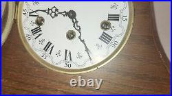 Franz Hermle Two (2) Jewels 340-020 Mantle Clock Made in Germany Works with Key