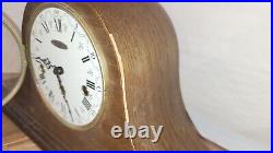 Franz Hermle Two (2) Jewels 340-020 Mantle Clock Made in Germany Works with Key