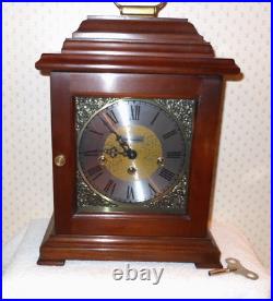 Franz Hermle Two (2) Jewels 340-020 Mantle Clock Made in West German 15 H x 10