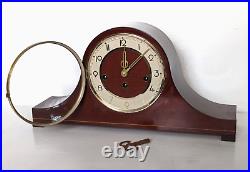 Franz Hermle Westminster 8 Day Chiming Mantel Clock 2 Jewel Napoleon Hat WORKING