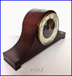 Franz Hermle Westminster 8 Day Chiming Mantel Clock 2 Jewel Napoleon Hat WORKING
