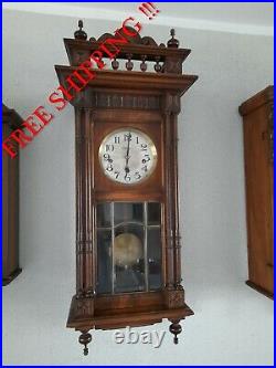 French Japy Freres Westminster chime wall clock (0357)