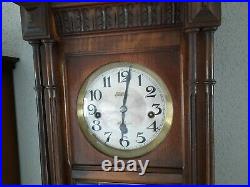 French Japy Freres Westminster chime wall clock (0357)