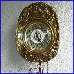 French Morbier Style Howard Miller Comtoise Wall Clock Westminster Chime