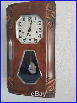 French Odo 36 Westminster chime wall clock