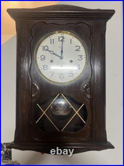 French Odo Westminster and Ave Maria chime wall clock French Odo Westminster and Ave Maria chime wall clock