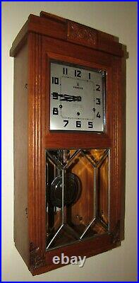 French Vedette 4X4 Quarter Hour Westminster Chime Wall Clock 8-Day, Key-wind