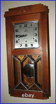 French Vedette 4X4 Quarter Hour Westminster Chime Wall Clock 8-Day, Key-wind