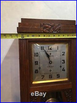 French Westminster Chime Vedette Advertising Wall German Advertising Wall Clock