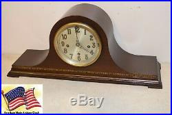 Fully Restored Herschede Model 20 Westminster Chimes Antique Clock In Mahogany