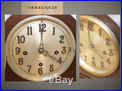 Fully Restored Herschede Model 20 Westminster Chimes Antique Clock In Mahogany