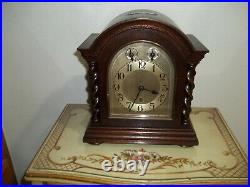 Fully Restored Kienzle Westminster Chime Bracket Clock With Barley Twist Columns