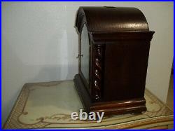 Fully Restored Kienzle Westminster Chime Bracket Clock With Barley Twist Columns