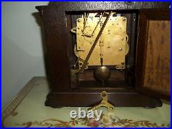 Fully Restored Kienzle Westminster Chime Bracket Clock With Barley Twist Columns