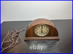 GE Model 350 Westminster Chime Mantel Clock Telechron Serviced Runs Quiet c1938