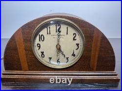 GE Model 350 Westminster Chime Mantel Clock Telechron Serviced Runs Quiet c1938