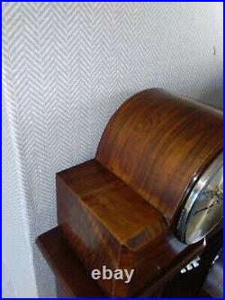 GERMAN ART DECOR WESTMINSTER CHIME MANTLE CLOCK CONVERTED QUARTZ WithMINSTER V G C