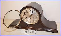 Grand Seth Thomas Chime No 74-1921 Antique Westminster Clock In Ribbon Mahogany