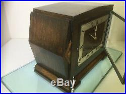 Garrard Westminster Chiming Mantel Clock Fully Serviced With Original Key