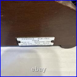 General Electric 416 Westminster Chime Mantel Clock Mahogany Mechanical Vintage