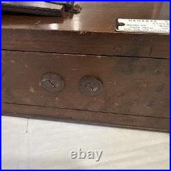 General Electric 416 Westminster Chime Mantel Clock Mahogany Mechanical Vintage